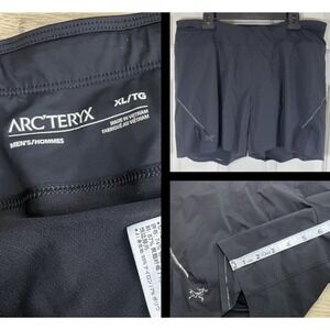 Arc'teryx Motus Lined Shorts Mens XL 6" Black Running Reflective Lightweight EUC